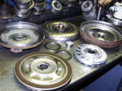 The insides of a Torque converter